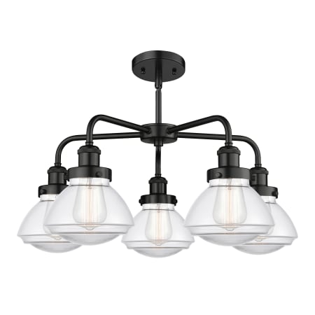 A large image of the Innovations Lighting 916-5CR-14-25 Olean Chandelier Alternate Image