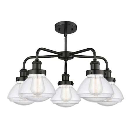 A large image of the Innovations Lighting 916-5CR-14-25 Olean Chandelier Alternate Image