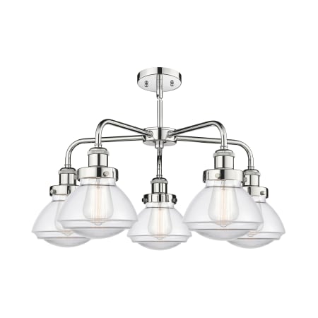 A large image of the Innovations Lighting 916-5CR-14-25 Olean Chandelier Alternate Image