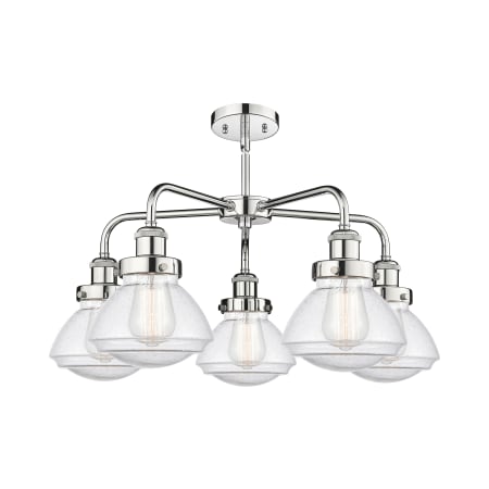 A large image of the Innovations Lighting 916-5CR-14-25 Olean Chandelier Alternate Image