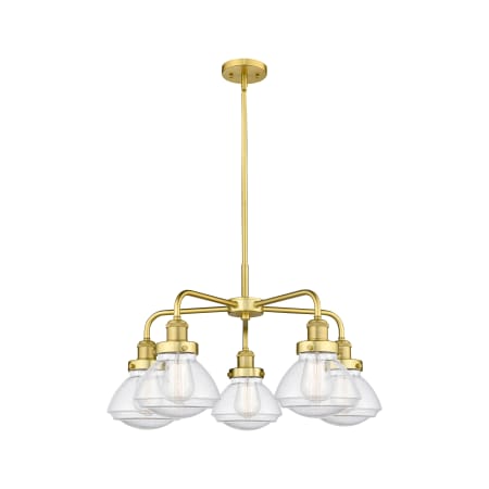 A large image of the Innovations Lighting 916-5CR-14-25 Olean Chandelier Alternate Image