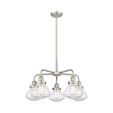 A large image of the Innovations Lighting 916-5CR-14-25 Olean Chandelier Alternate Image