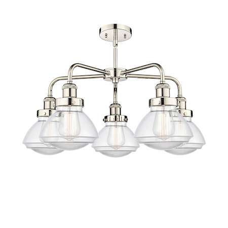 A large image of the Innovations Lighting 916-5CR-14-25 Olean Chandelier Alternate Image