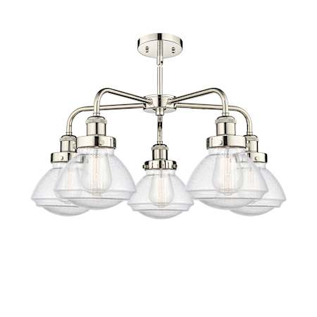 A large image of the Innovations Lighting 916-5CR-14-25 Olean Chandelier Alternate Image