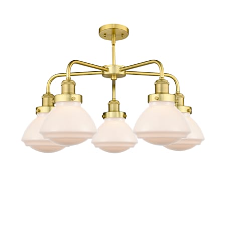 A large image of the Innovations Lighting 916-5CR-14-25 Olean Chandelier Alternate Image