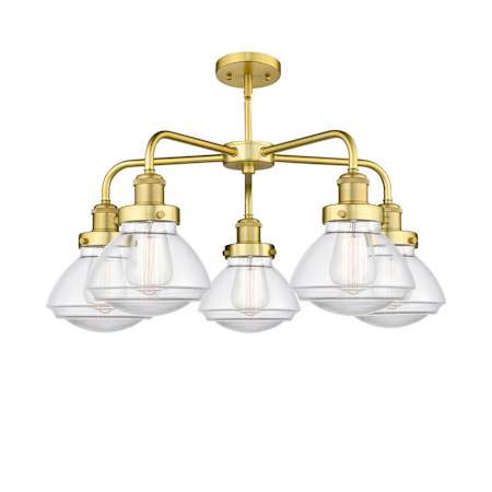 A large image of the Innovations Lighting 916-5CR-14-25 Olean Chandelier Alternate Image