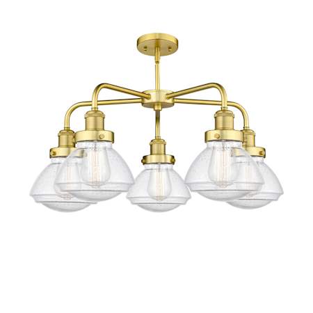 A large image of the Innovations Lighting 916-5CR-14-25 Olean Chandelier Alternate Image