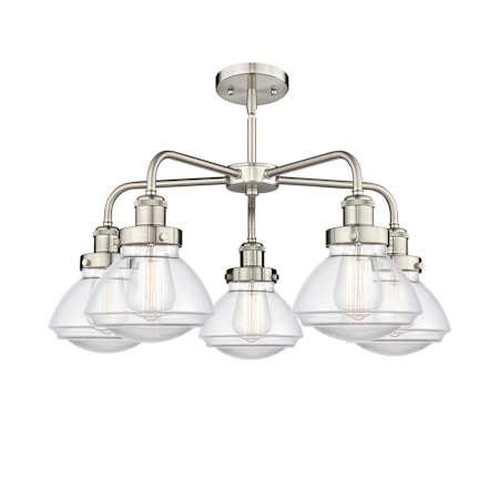 A large image of the Innovations Lighting 916-5CR-14-25 Olean Chandelier Alternate Image