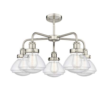 A large image of the Innovations Lighting 916-5CR-14-25 Olean Chandelier Alternate Image