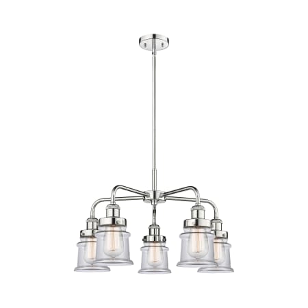 A large image of the Innovations Lighting 916-5CR-15-24 Canton Chandelier Alternate Image