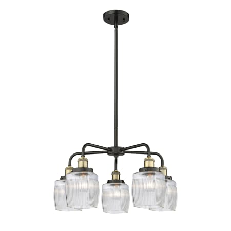 A large image of the Innovations Lighting 916-5CR-15-24 Colton Chandelier Alternate Image