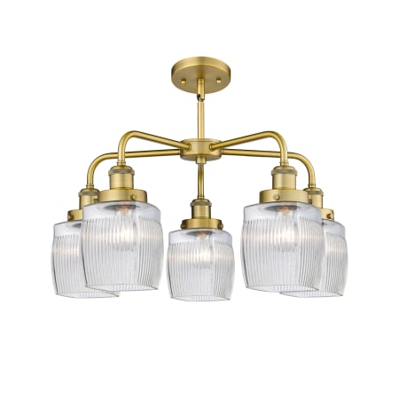 A large image of the Innovations Lighting 916-5CR-15-24 Colton Chandelier Alternate Image