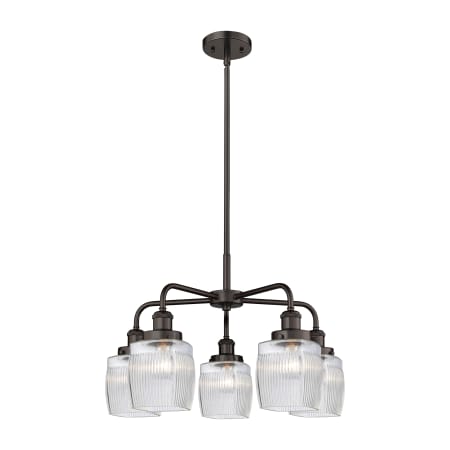 A large image of the Innovations Lighting 916-5CR-15-24 Colton Chandelier Alternate Image