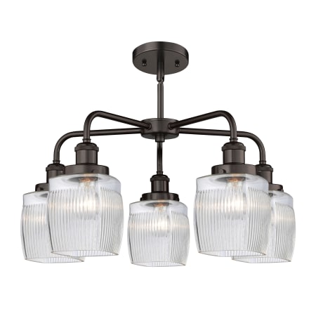 A large image of the Innovations Lighting 916-5CR-15-24 Colton Chandelier Alternate Image