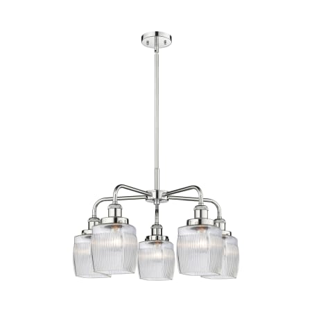 A large image of the Innovations Lighting 916-5CR-15-24 Colton Chandelier Alternate Image