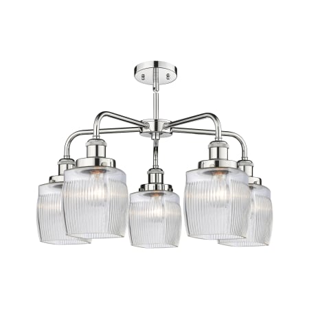 A large image of the Innovations Lighting 916-5CR-15-24 Colton Chandelier Alternate Image