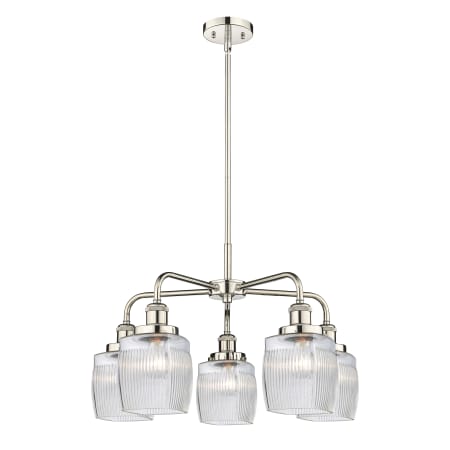 A large image of the Innovations Lighting 916-5CR-15-24 Colton Chandelier Alternate Image