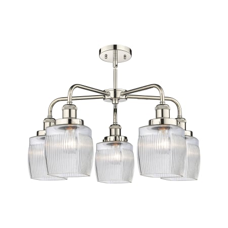 A large image of the Innovations Lighting 916-5CR-15-24 Colton Chandelier Alternate Image