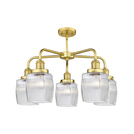 A large image of the Innovations Lighting 916-5CR-15-24 Colton Chandelier Alternate Image