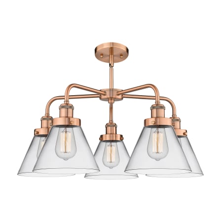 A large image of the Innovations Lighting 916-5CR-15-26 Cone Chandelier Alternate Image