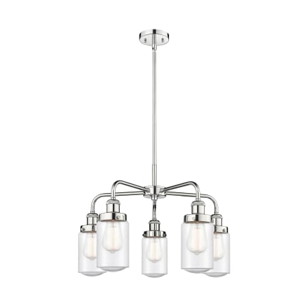 A large image of the Innovations Lighting 916-5CR-16-23 Dover Chandelier Alternate Image