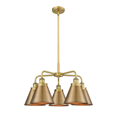 A large image of the Innovations Lighting 916-5CR-16-26 Ballston Urban Chandelier Alternate Image