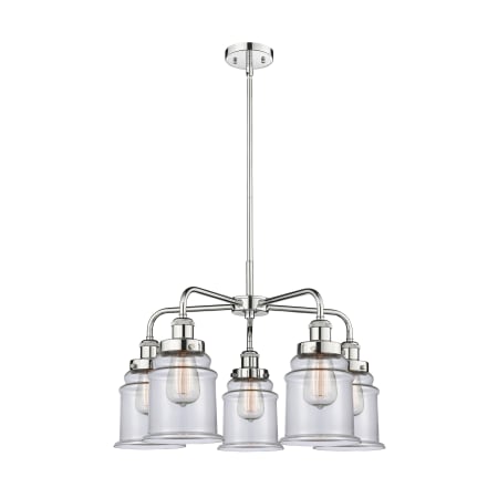 A large image of the Innovations Lighting 916-5CR-17-24 Canton Chandelier Alternate Image