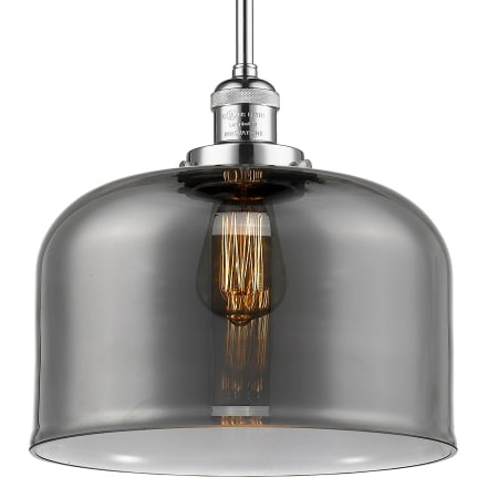 A large image of the Innovations Lighting 201S X-Large Bell Polished Chrome / Smoked