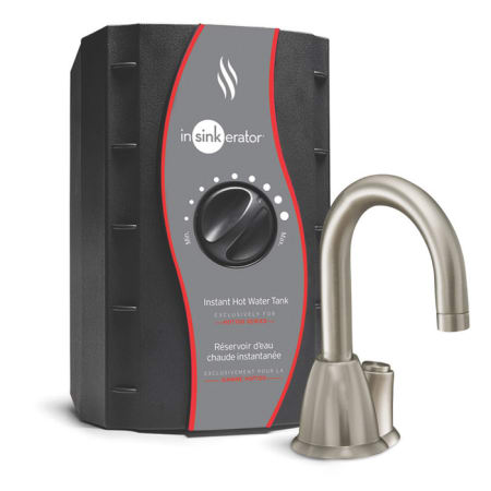 A large image of the InSinkErator H-HOT100 Satin Nickel