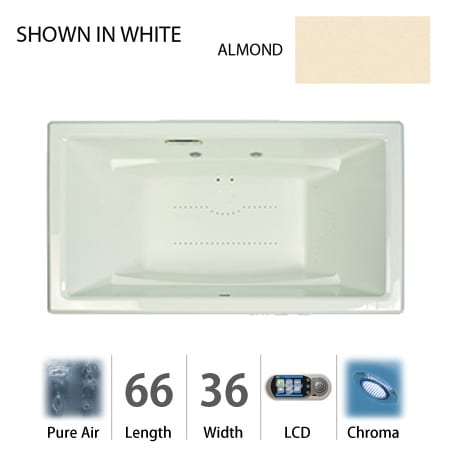 A large image of the Jacuzzi ACE6636 ACR 5CX Almond