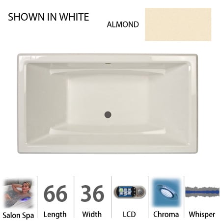 A large image of the Jacuzzi ACE6636 CCR 5CW Almond
