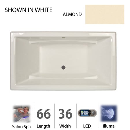 A large image of the Jacuzzi ACE6636 CCR 5IH Almond