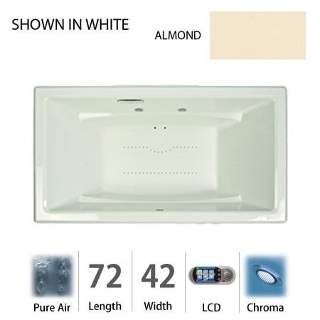 A large image of the Jacuzzi ACE7242 ACR 5CX Almond