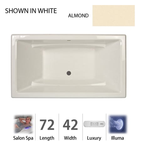 A large image of the Jacuzzi ACE7242 CCR 4IH Almond