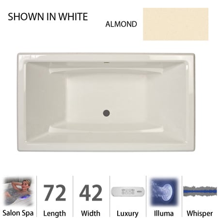 A large image of the Jacuzzi ACE7242 CCR 4IW Almond
