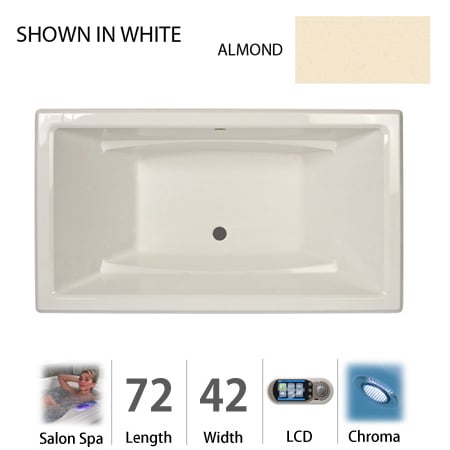 A large image of the Jacuzzi ACE7242 CCR 5CH Almond