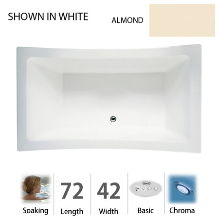 A large image of the Jacuzzi ALL7242 BCX 2CX Almond
