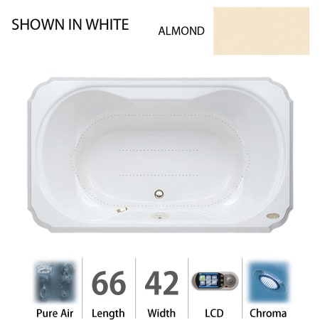 A large image of the Jacuzzi BEL6642 ACR 5CX Almond