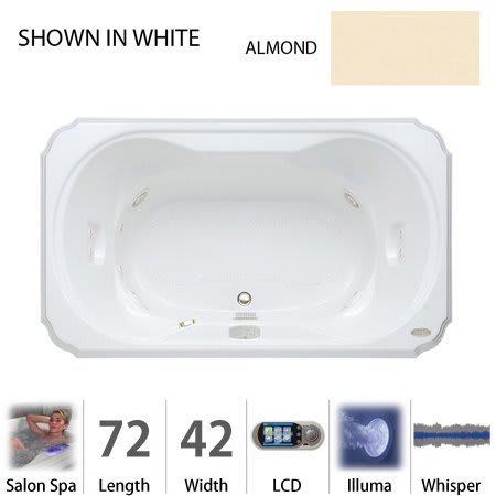 A large image of the Jacuzzi BEL7242 CCL 5IW Almond