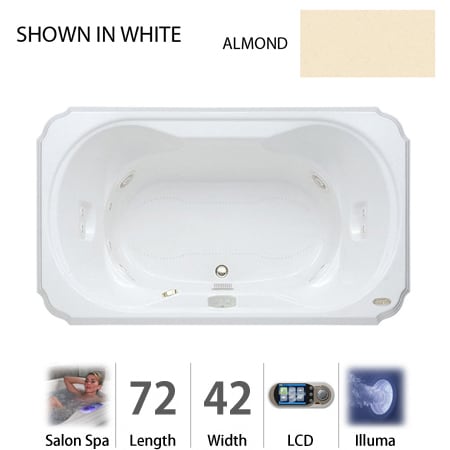 A large image of the Jacuzzi BEL7242 CCR 5IH Almond