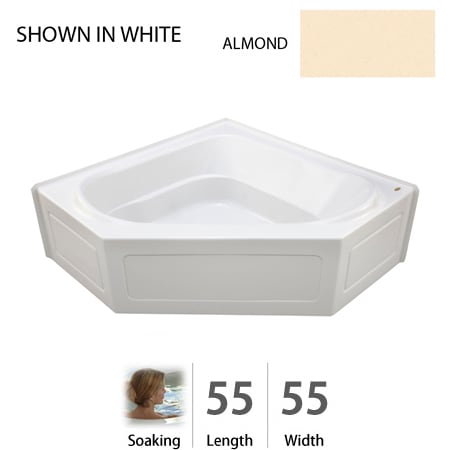 A large image of the Jacuzzi CPS5555 BCX XXX Almond