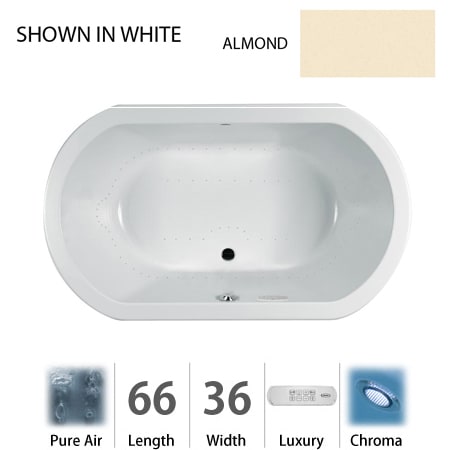A large image of the Jacuzzi DUE6636 ACR 5CX Almond