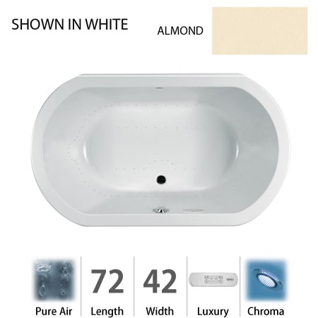 A large image of the Jacuzzi DUE7242 ACR 5CX Almond