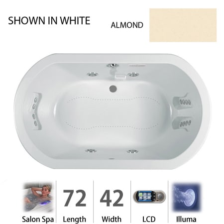 A large image of the Jacuzzi DUE7242 CCR 5IH Almond