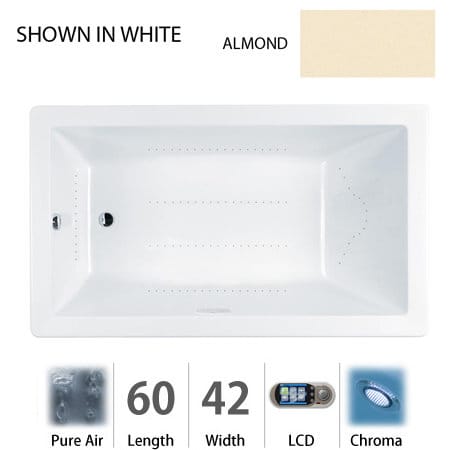 A large image of the Jacuzzi ELA6042 ALR 5CX Almond
