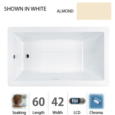 A large image of the Jacuzzi ELA6042 ARL 5CX Almond