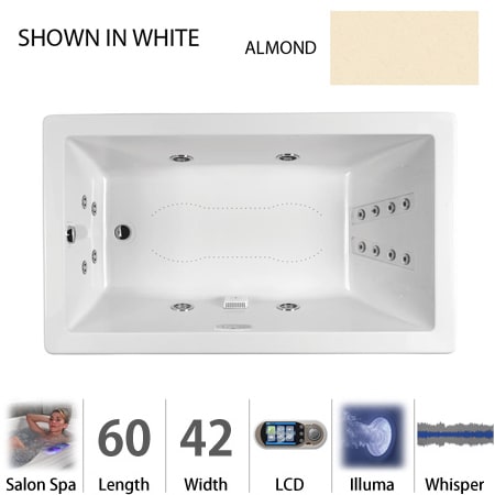 A large image of the Jacuzzi ELA6042 CRL 5IW Almond
