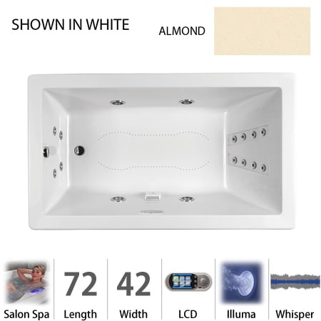 A large image of the Jacuzzi ELA7242 CRL 5IW Almond