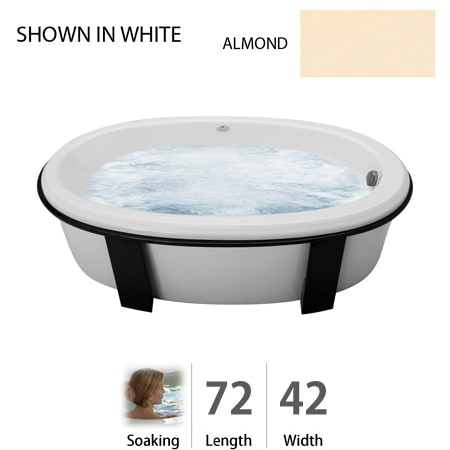 A large image of the Jacuzzi GLF7242 BUX XXX Almond