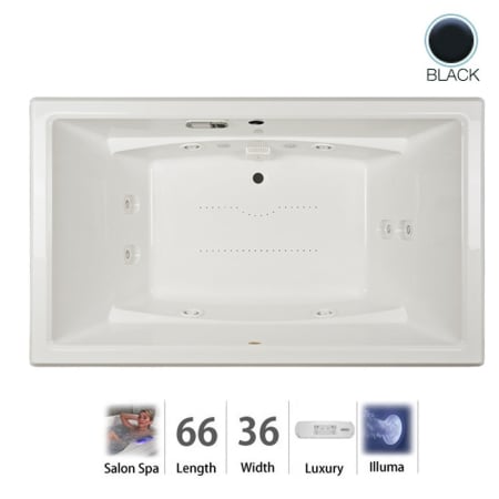 A large image of the Jacuzzi ACE6636CCR4IH Black
